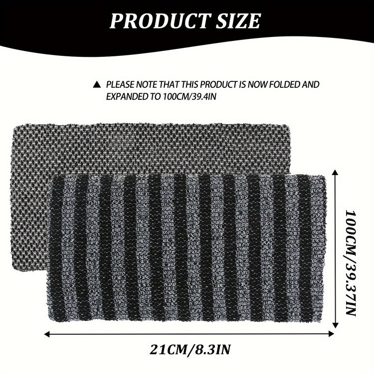 Back scrubber with sturdy strap handles for easy grip