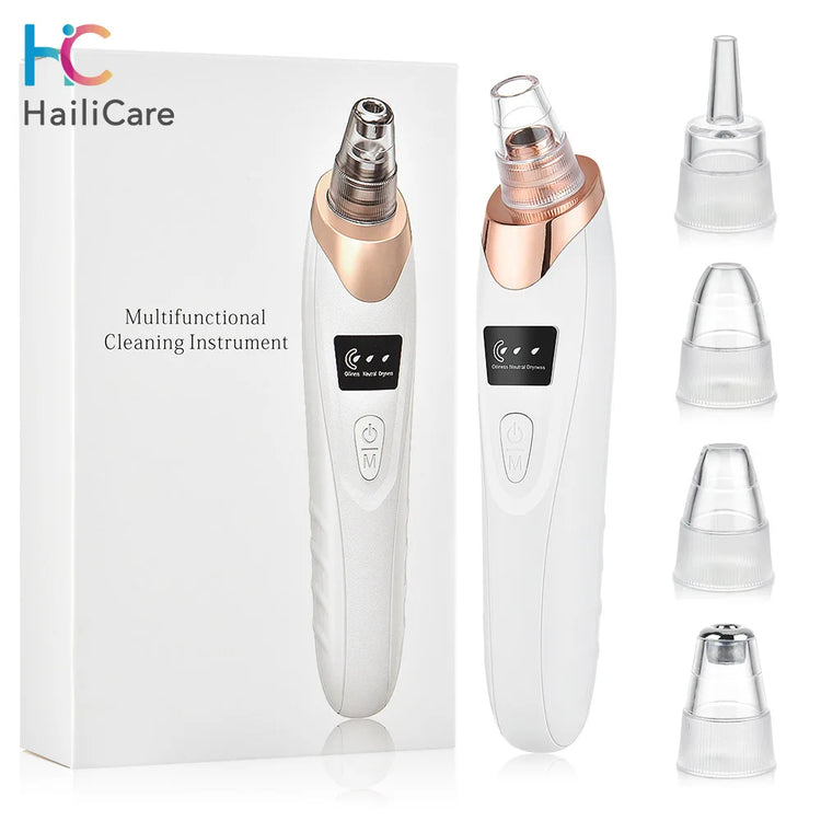 Electric Blackhead Remover Vacuum with multiple suction heads