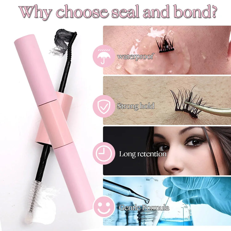 Waterproof lash glue for sensitive eyes