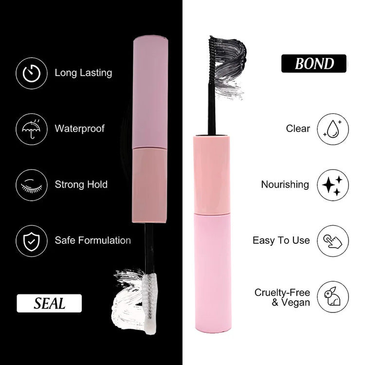 Waterproof lash glue for sensitive eyes