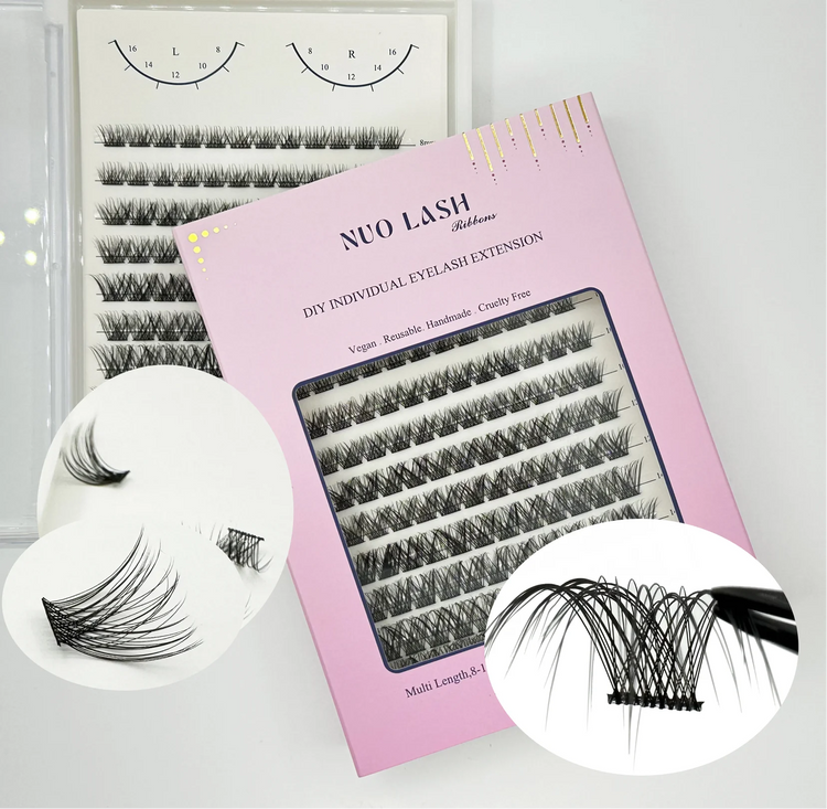 Premium cluster lash segments for makeup luxury