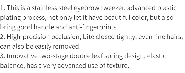 stainless steel tweezers