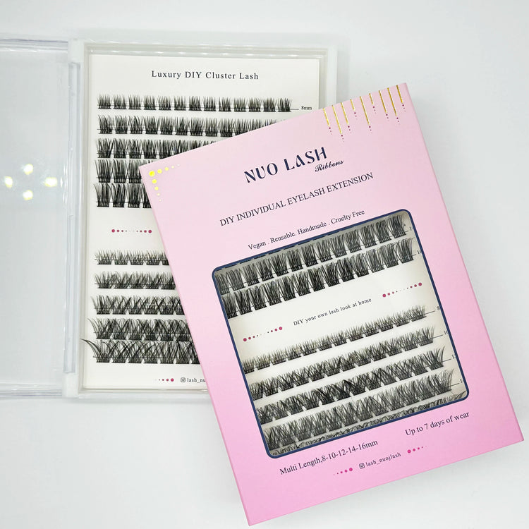 Premium cluster lash segments for makeup luxury
