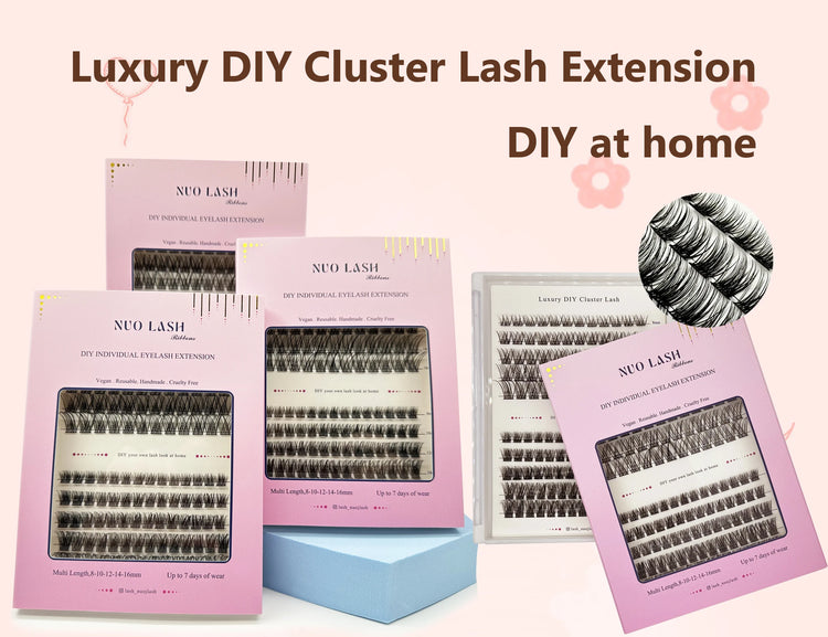 Premium cluster lash segments for makeup luxury