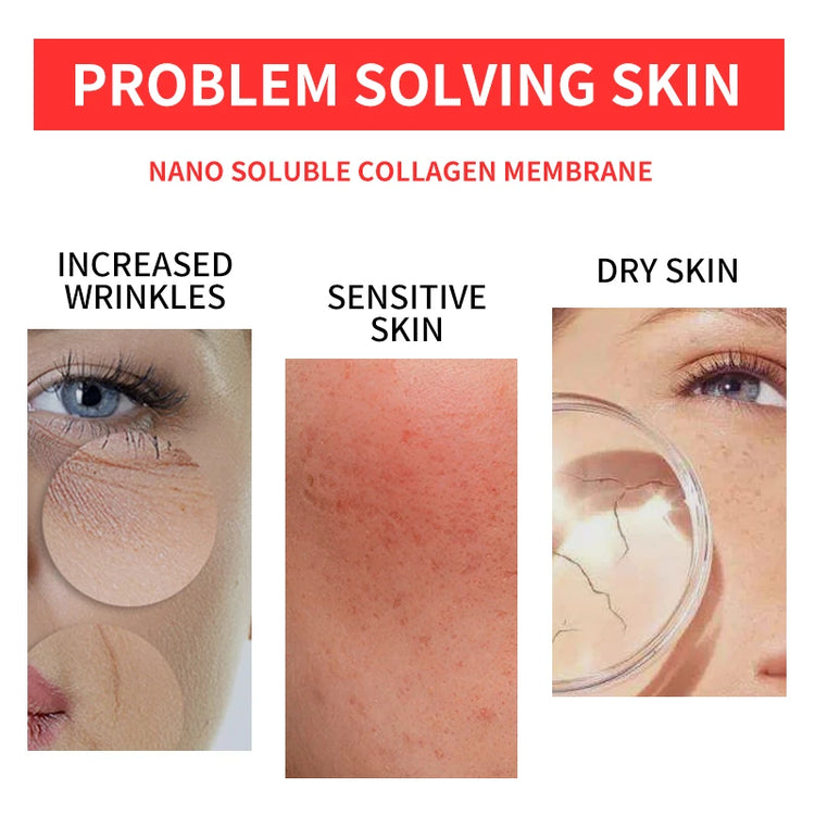 Hydrolyzed Collagen Gel Facial Mask Set with Anti-Wrinkle Effect