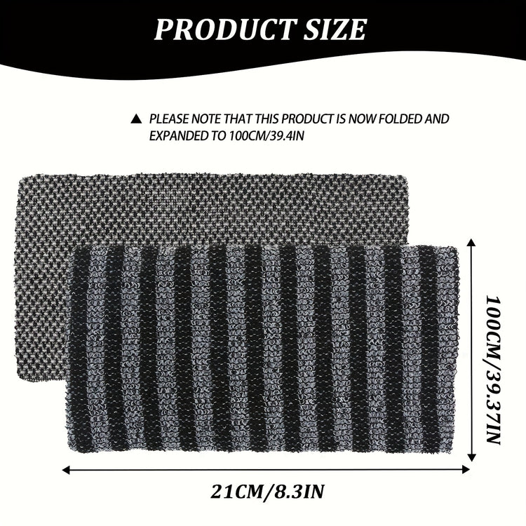 Back scrubber with sturdy strap handles for easy grip