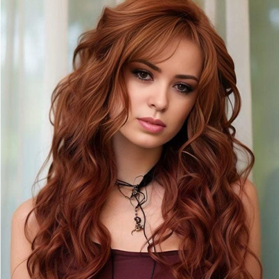 Heat resistant synthetic fiber wig for cosplay and fashion looks