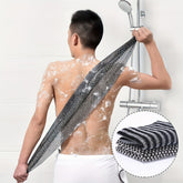 Back scrubber with sturdy strap handles for easy grip