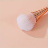Fan makeup brush in makeup kit