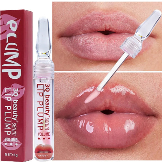 Instant Lip Plumping Gloss Reduce Fine Lines Plumper Serum Exfoliating Lasting Moisturizing Liquid Nourish Sexy Beauty Cosmetics