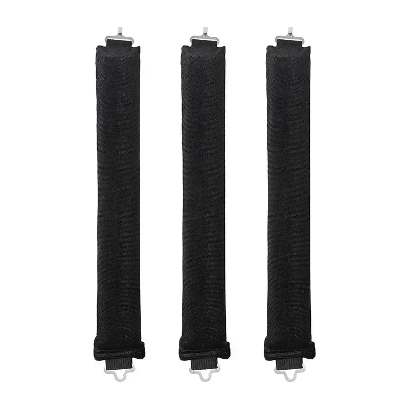 Soft heatless hair curler set with clip and rod