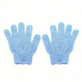  Exfoliating bath products including shower gloves and back scrub towel for deep cleansing and smooth skin.