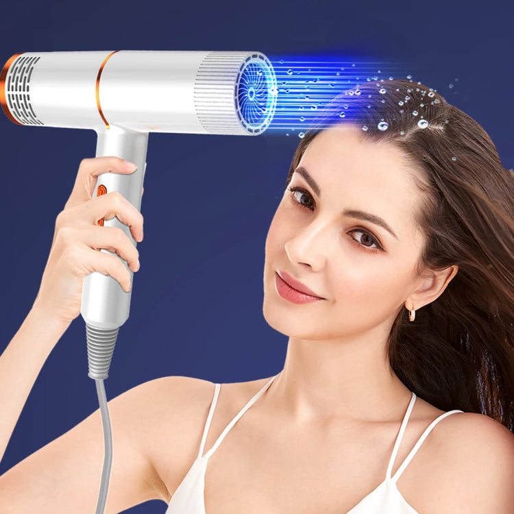 Hair dryer with styling nozzles and accessories