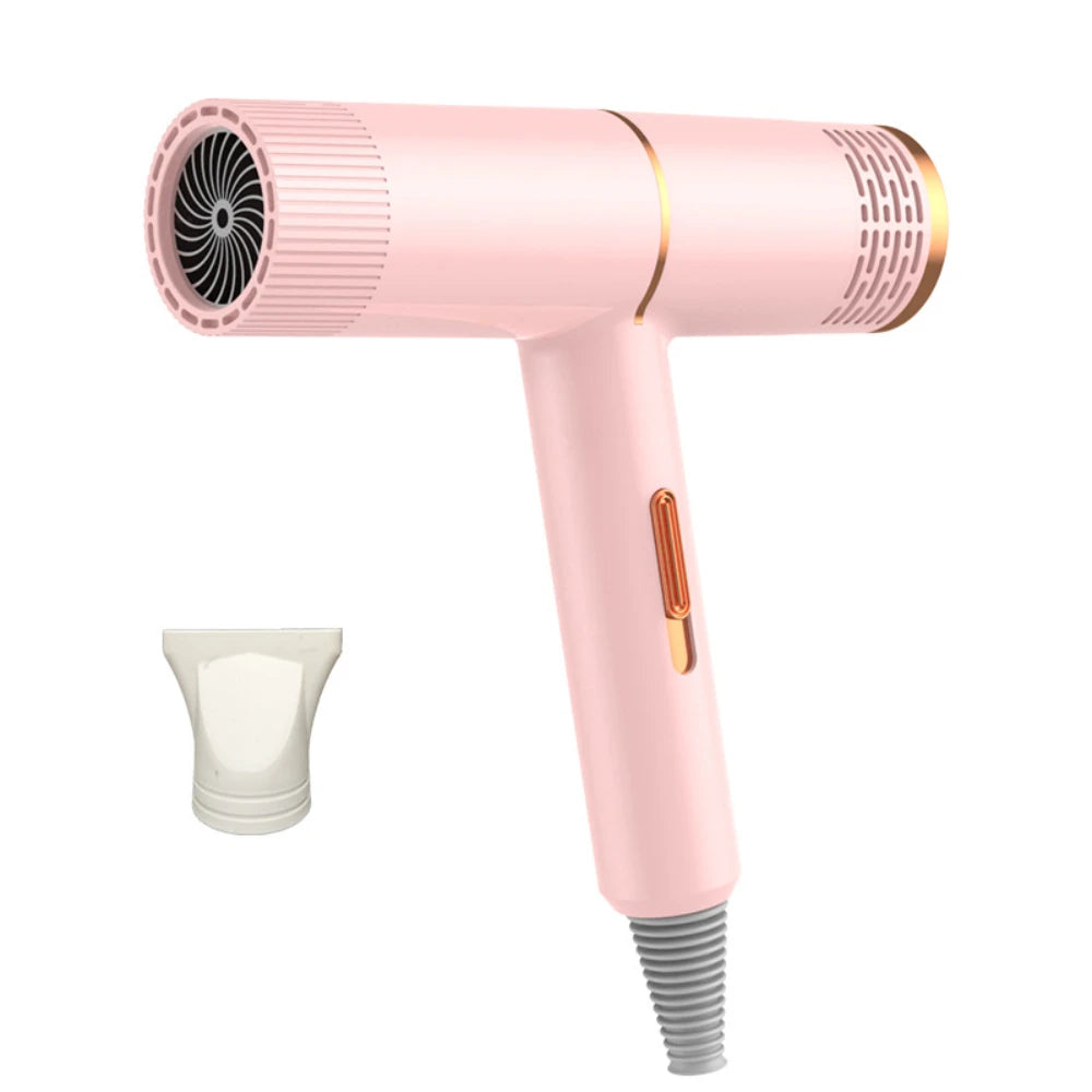 Hair dryer with styling nozzles and accessories