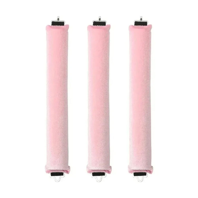 Soft heatless hair curler set with clip and rod