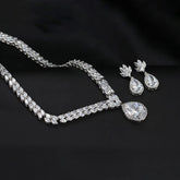 "Bridal Jewelry set with necklace and earring