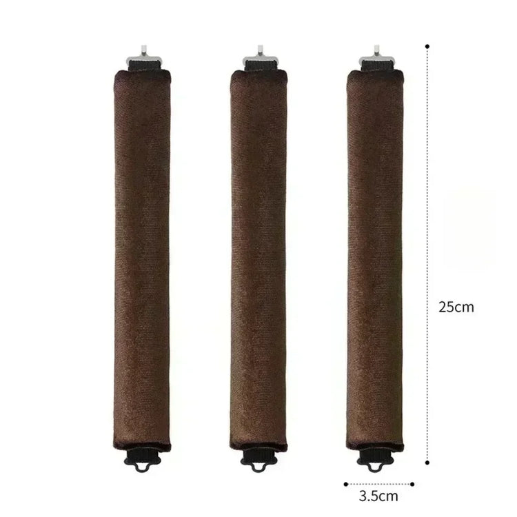 Soft heatless hair curler set with clip and rod