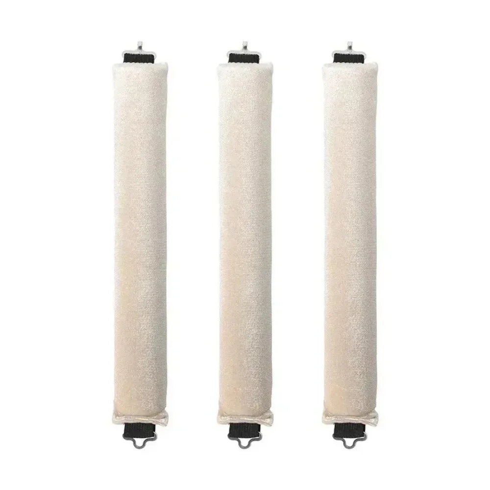 Soft heatless hair curler set with clip and rod