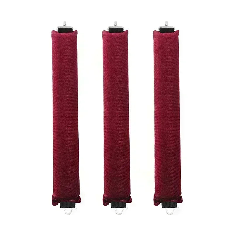 Soft heatless hair curler set with clip and rod