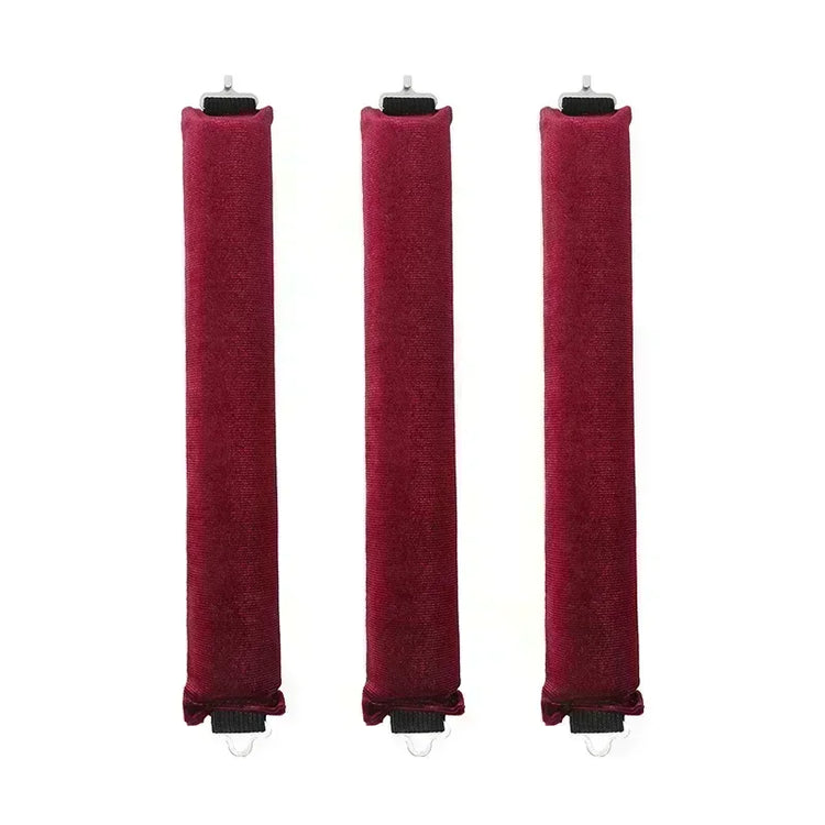 Soft heatless hair curler set with clip and rod