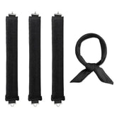 Soft heatless hair curler set with clip and rod