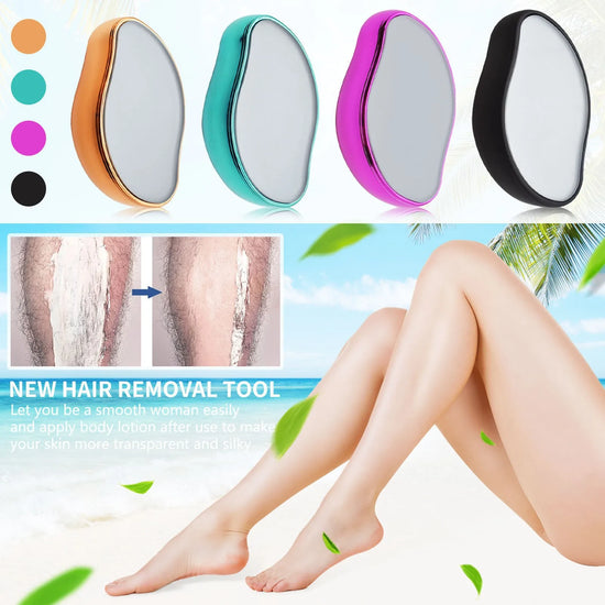 Hair Removal Stone Depilatory Gum Eraser Scrub Netscroll Painless Epilator Beauty Woman Body Crystal Epilator Nano Version