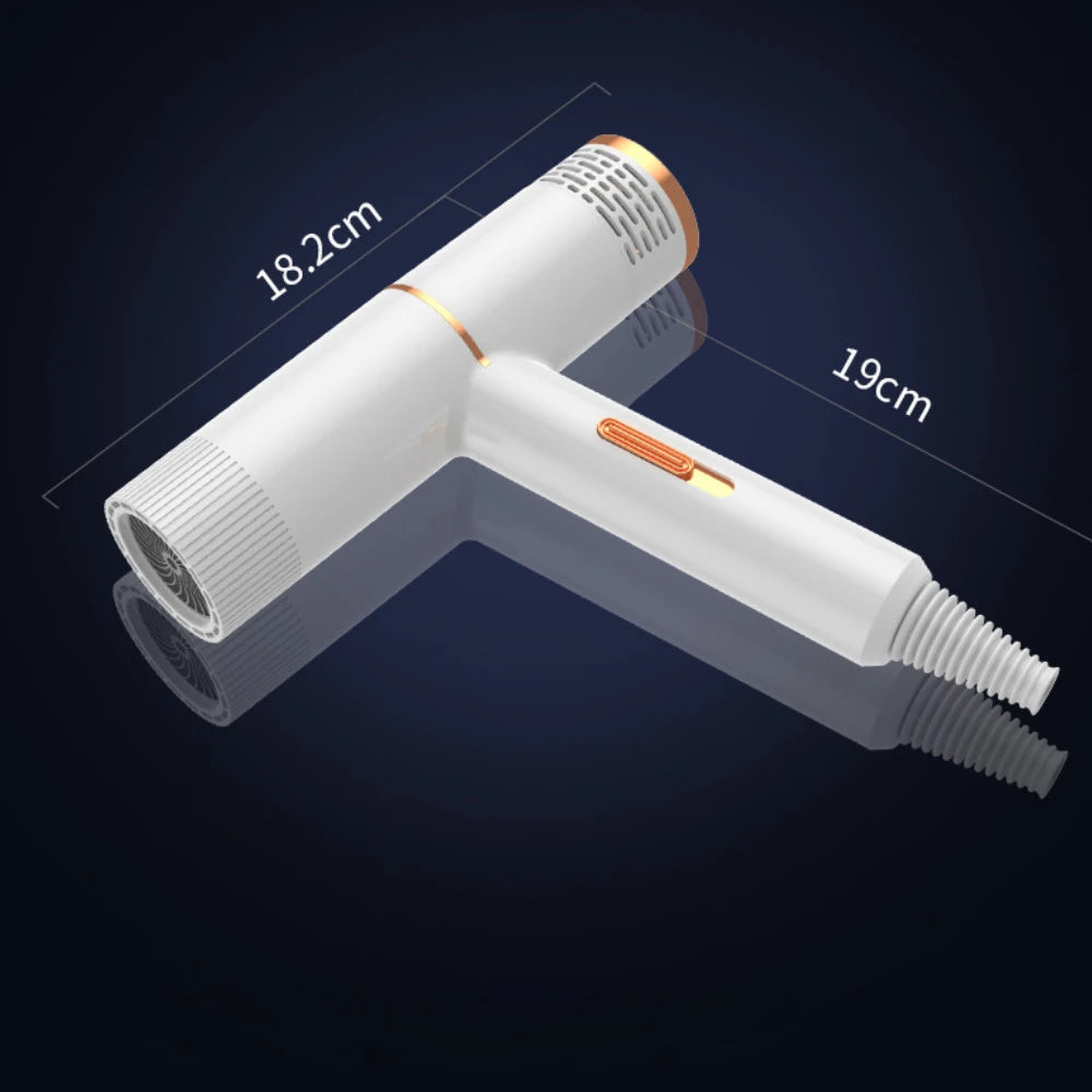 Hair dryer with styling nozzles and accessories