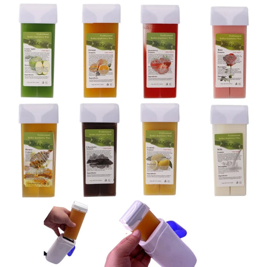 8 Styles 100g Roll On Hot Depilatory Wax Cartridge  Waxing Hair Removal