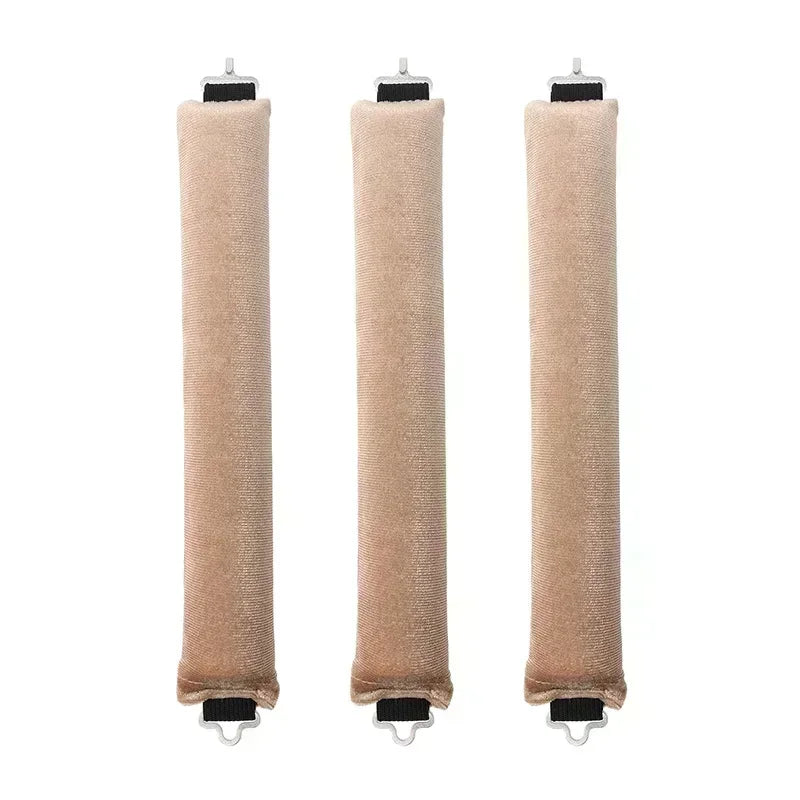 Soft heatless hair curler set with clip and rod