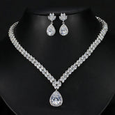 "Bridal Jewelry set with necklace and earring