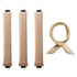 Soft heatless hair curler set with clip and rod