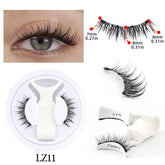 Magnetic eyelashes and tweezers set with reusable faux mink lashes