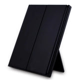 Portable compact mirror for travel with adjustable stand