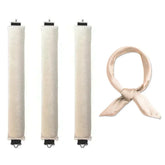 Soft heatless hair curler set with clip and rod