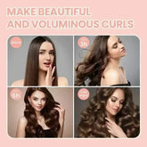 Soft heatless hair curler set with clip and rod