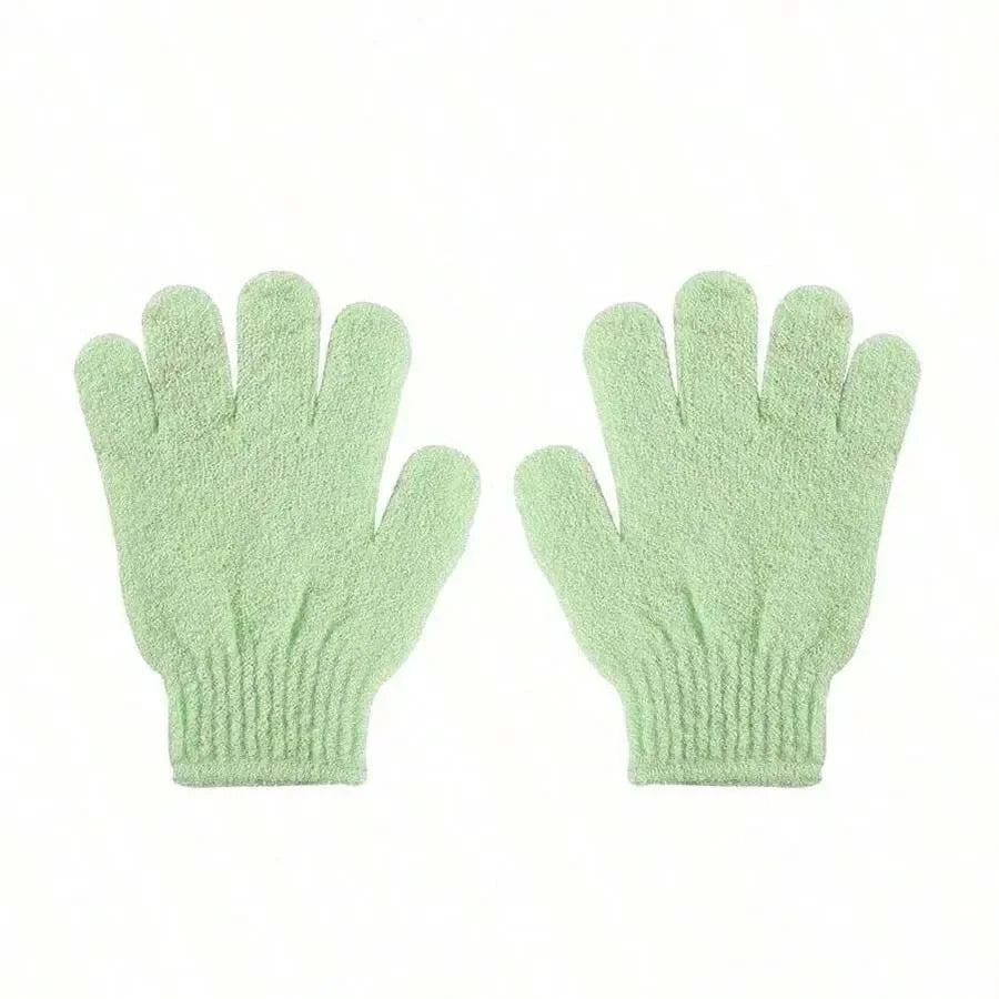  Exfoliating bath products including shower gloves and back scrub towel for deep cleansing and smooth skin.