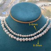 Natural freshwater pearls close-up shot”

