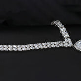 "Bridal Jewelry set with necklace and earring