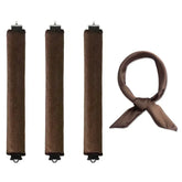 Soft heatless hair curler set with clip and rod