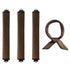 Soft heatless hair curler set with clip and rod