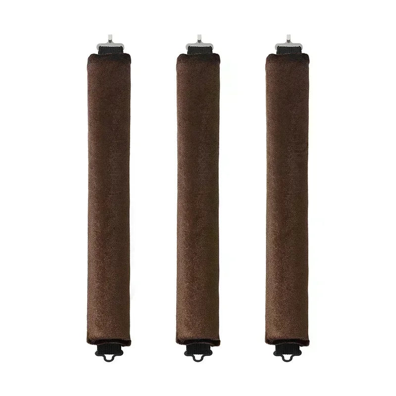 Soft heatless hair curler set with clip and rod