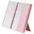 Portable compact mirror for travel with adjustable stand