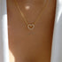 Crystal pendant necklace with romantic heart-shaped zircon design for women’s elegant and trendy fashion.