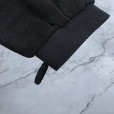 Before and after use of exfoliating glove on dry skin