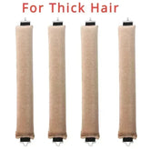 Soft heatless hair curler set with clip and rod