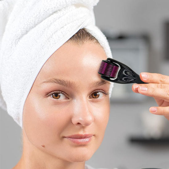 Home microneedling tool for healthy skin

