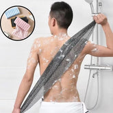 Back scrubber with sturdy strap handles for easy grip