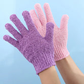  Exfoliating bath products including shower gloves and back scrub towel for deep cleansing and smooth skin.